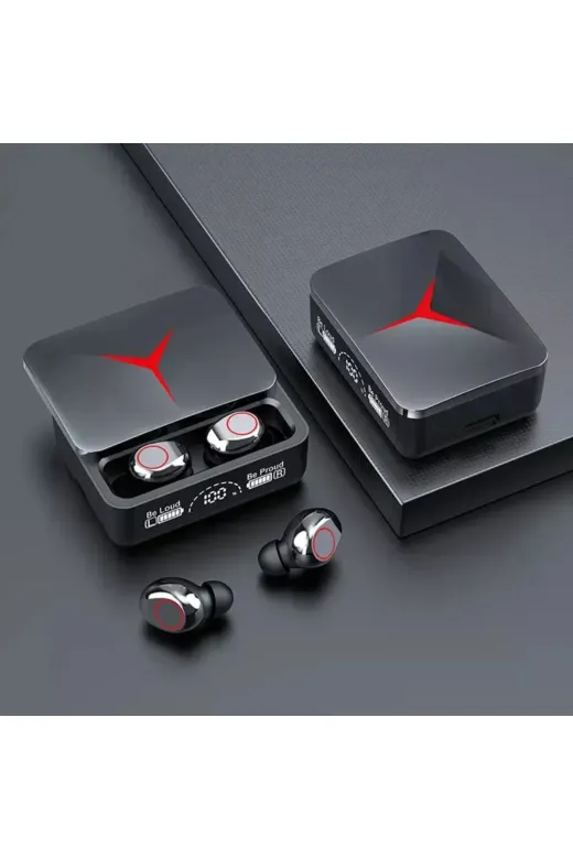 QÜMÜŞ Mİ88QÜMÜŞ M-88 Plus Bluetooth Kulaklık Powerbank Ve Dijital Gösterge Şarjlı Bulutut Kablosuz Kulaklık Enc