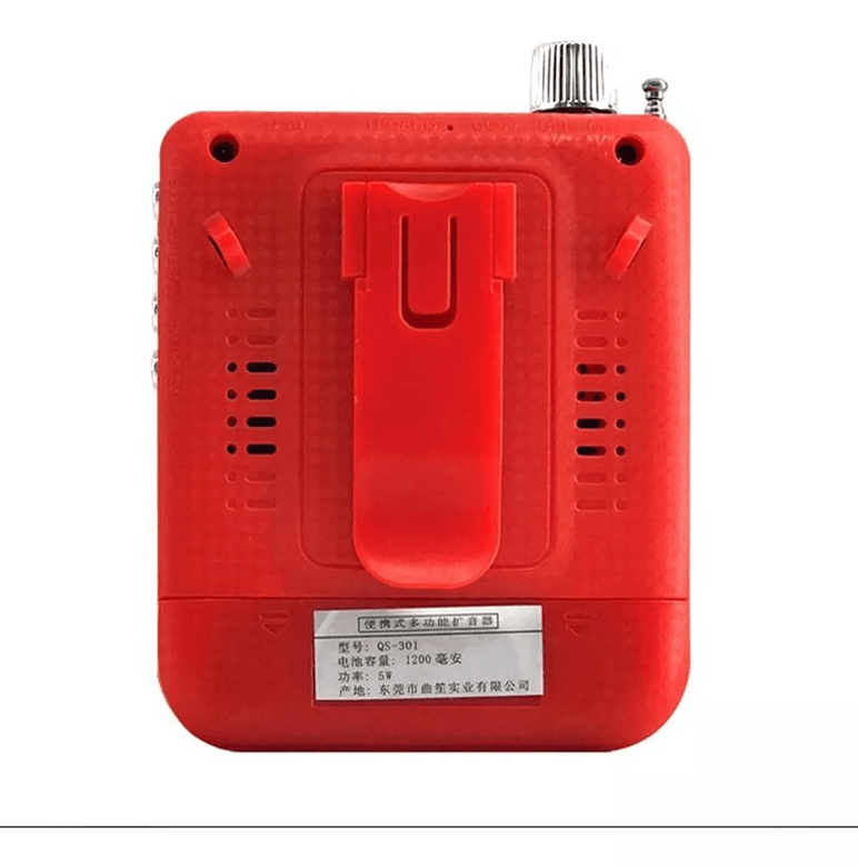QUO 80092024 Qugoo Qg551 Taşınabilir Hoparlör Yaka Mikrofonu Fm Tf Mic Usb Aux Dahili Pil Şarj Edilebilir Pil