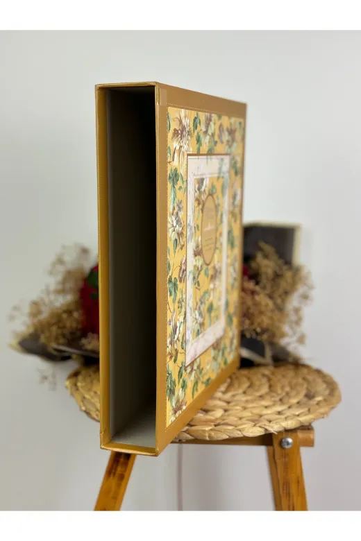 Rabsev RS-6506 10X15Cm 500 Fotoğraf Kapasiteli Kutulu Çiçek Desenli Lüks Ofset Fotoğraf Albümü