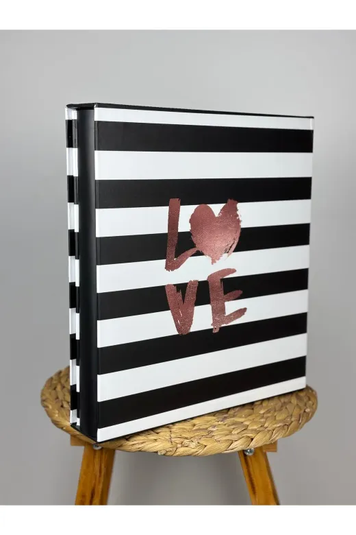 Rabsev Rs25 Fotoğraf Albümü 10X15Cm 600 Lük Love Desenli Kutulu Yatay Dikey Modeli