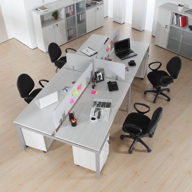 Radikal 4'lü Workstation Masa