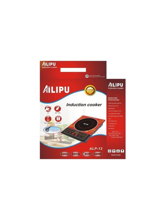 RAGGO0001 Ailipu Alp-12 Elektrikli Kırmızı Beyaz İndiksiyon Ocak 2400 Walt