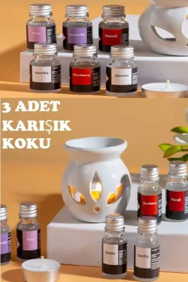 Rahatlatıcı Spa Deneyimi İçin Aromaterapi Yağ Seti ve Buhurdanlık