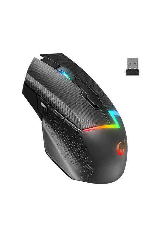 Rampage Drop M3 V2 24000 Dpi 3311 Sensör Siyah-S Rgb Kablosuz 80 Milyon Huano Switch Gaming Oyuncu Mouse
