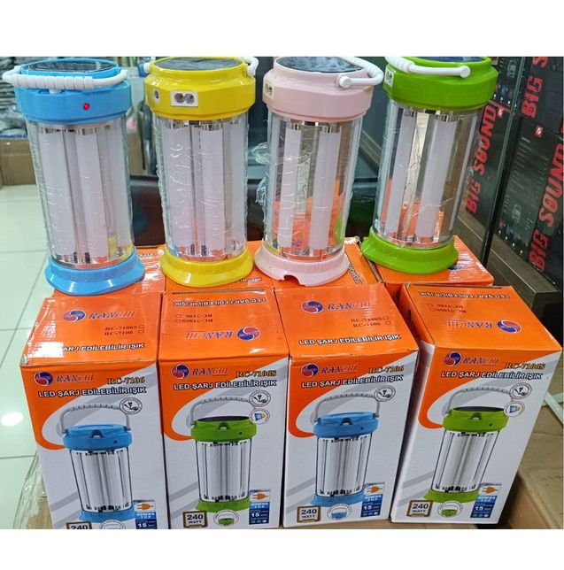 Ranchi Rc-7106 Taşınabilir Şarj Edilebilir Light 4 Tüplü Masaüstü Işıldak El Feneri