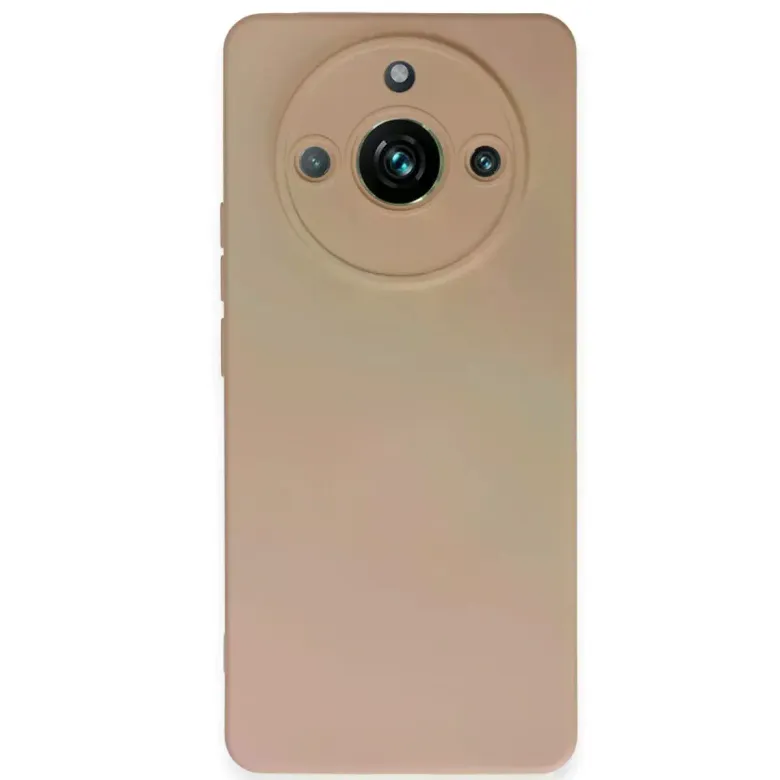 Realme 11 Pro Kılıf Nano İçi Kadife Silikon - Pudra