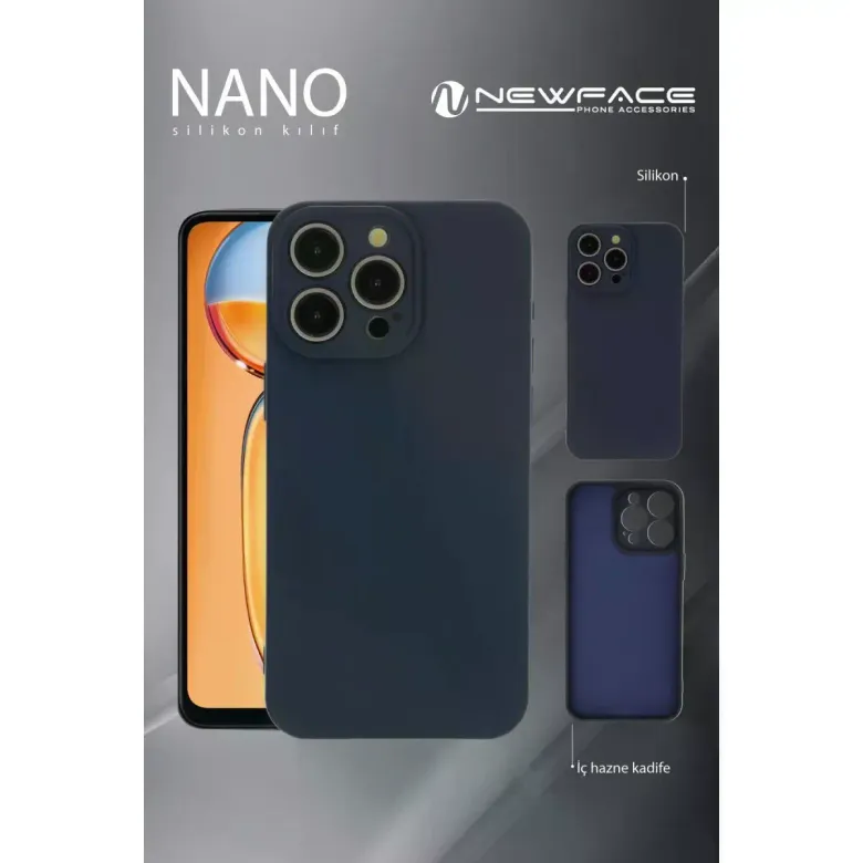 Realme 11 Pro Kılıf Nano İçi Kadife Silikon - Siyah