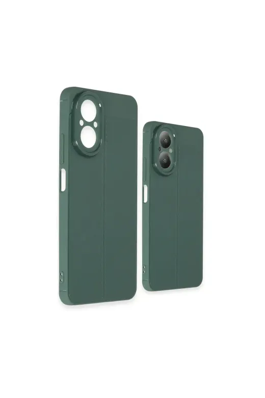 Realme 12 Lite Kılıf Auto Focus Kapak - Koyu Yeşil