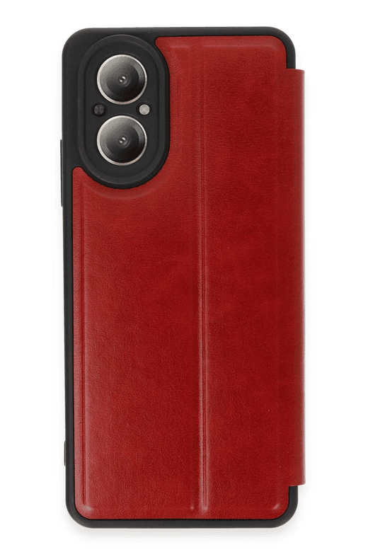 Realme 12 Lite Kılıf Flip Cover - Kırmızı
