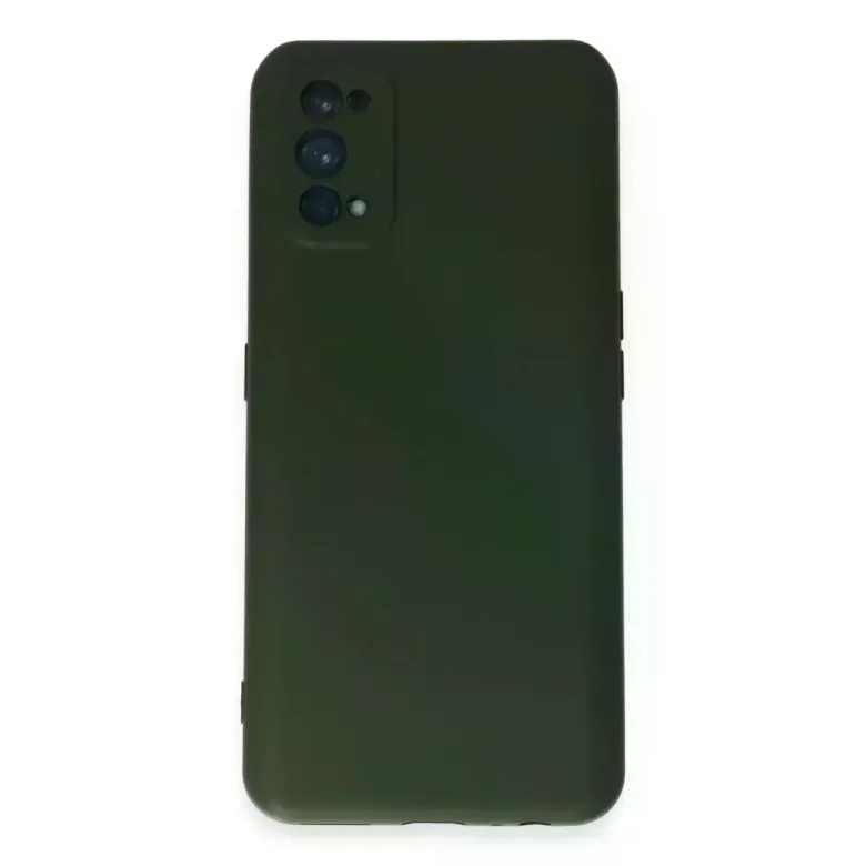 Realme 7 Pro Kılıf Nano içi Kadife Silikon - Koyu Yeşil