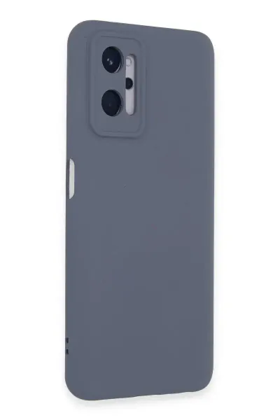 Realme 9i 4G Kılıf Nano içi Kadife Silikon - Gri