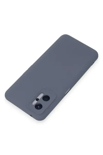 Realme 9i 4G Kılıf Nano içi Kadife Silikon - Gri