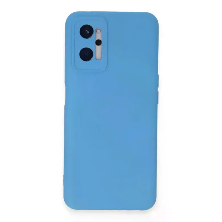 Realme 9i 4G Kılıf Nano içi Kadife Silikon - Mavi