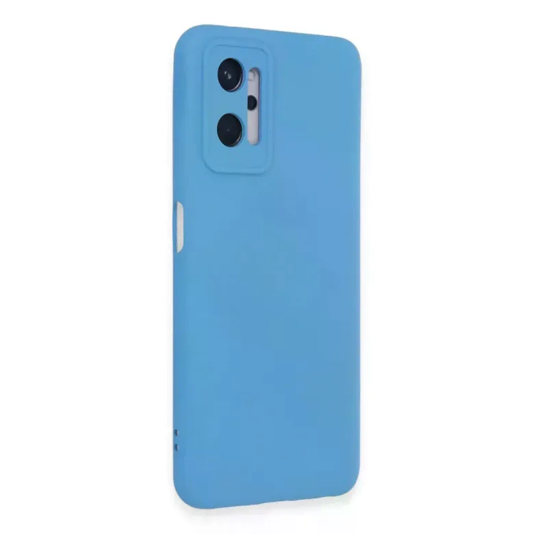 Realme 9i 4G Kılıf Nano içi Kadife Silikon - Mavi