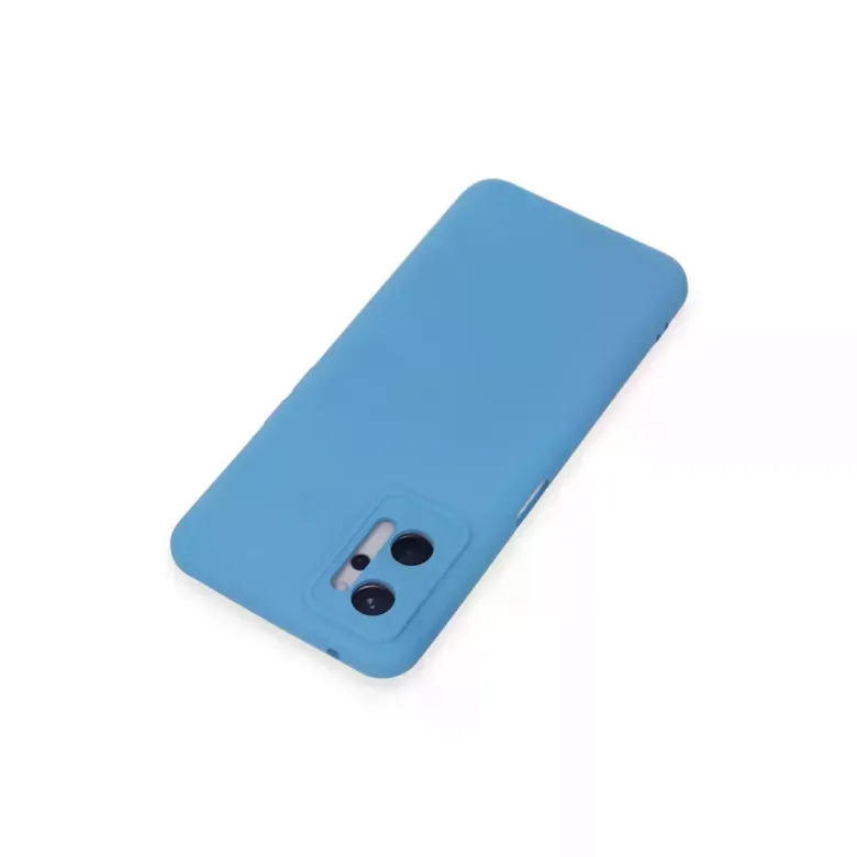 Realme 9i 4G Kılıf Nano içi Kadife Silikon - Mavi