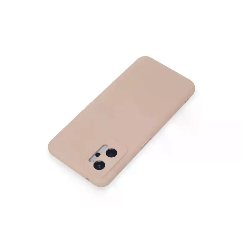 Realme 9i 4G Kılıf Nano içi Kadife Silikon - Pudra