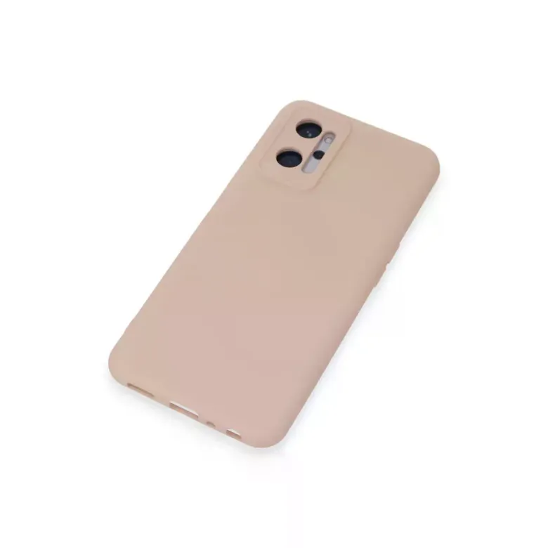 Realme 9i 4G Kılıf Nano içi Kadife Silikon - Pudra