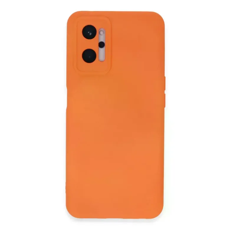 Realme 9i 4G Kılıf Nano içi Kadife Silikon - Turuncu