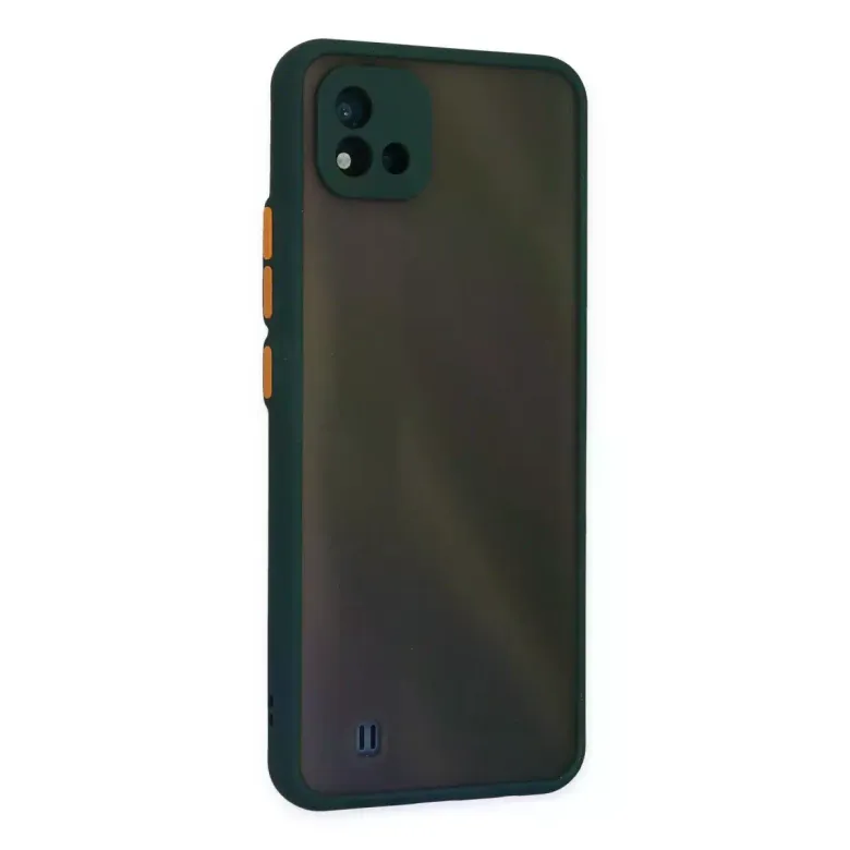 Realme C11 2021 Kılıf Montreal Silikon Kapak - Yeşil