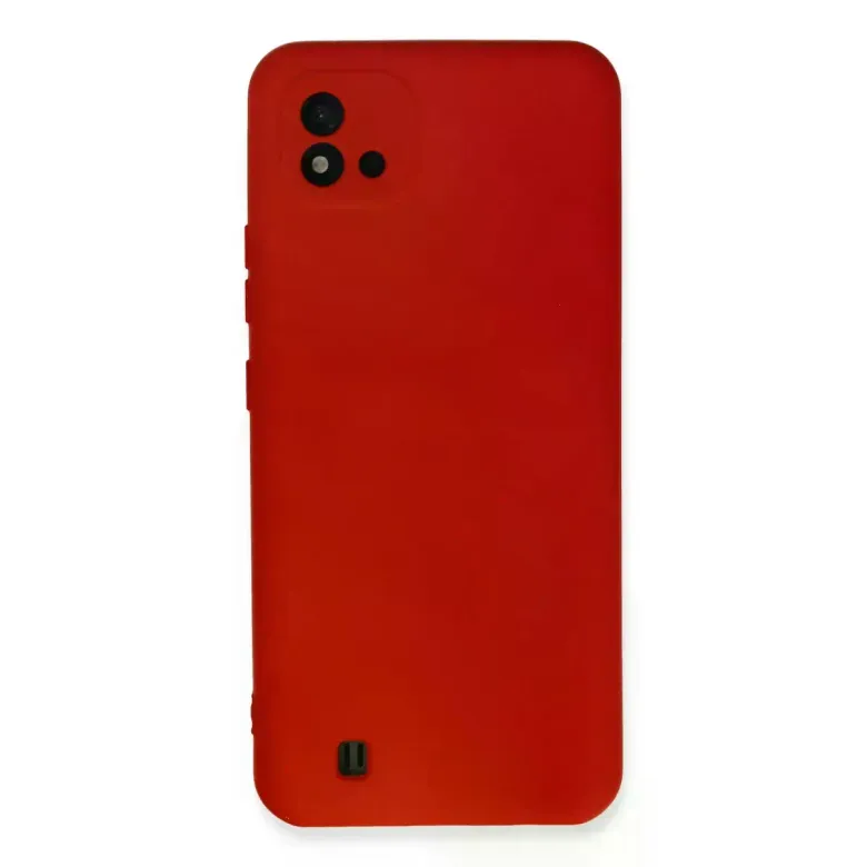 Realme C11 2021 Kılıf Nano İçi Kadife Silikon - Kırmızı
