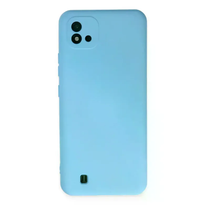 Realme C11 2021 Kılıf Nano İçi Kadife Silikon - Mavi