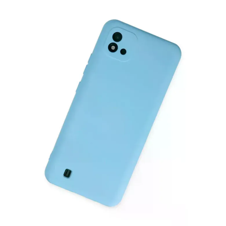 Realme C11 2021 Kılıf Nano İçi Kadife Silikon - Mavi