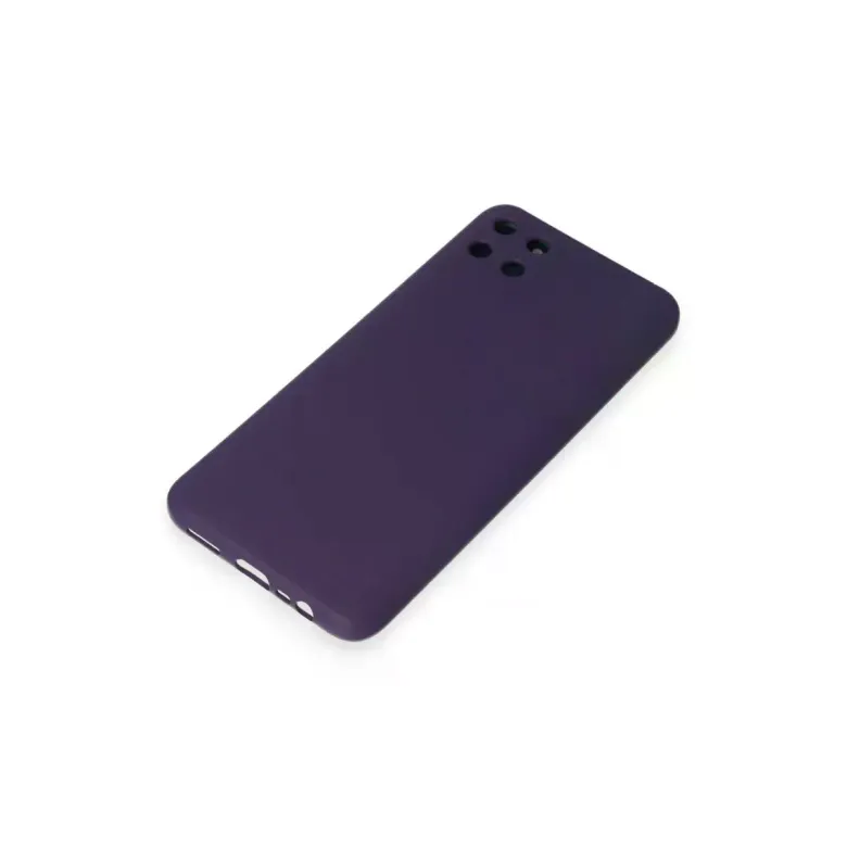 Realme C11 Kılıf Nano içi Kadife Silikon - Mor