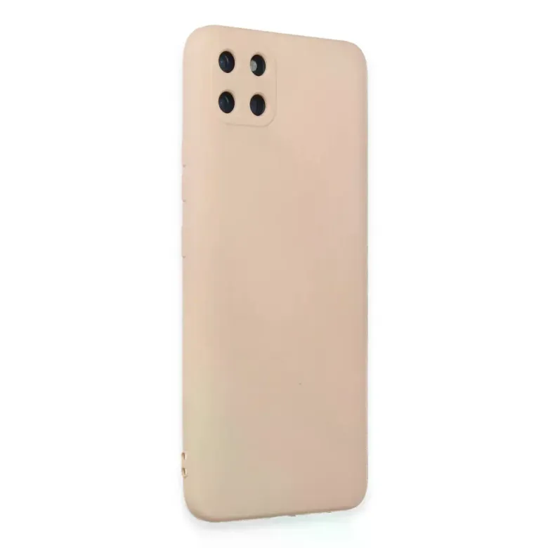 Realme C11 Kılıf Nano içi Kadife Silikon - Pudra