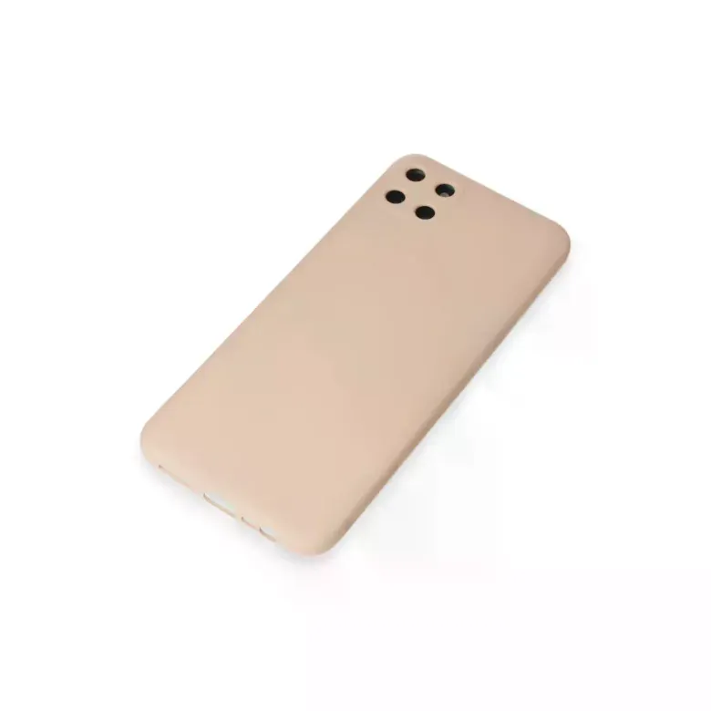 Realme C11 Kılıf Nano içi Kadife Silikon - Pudra