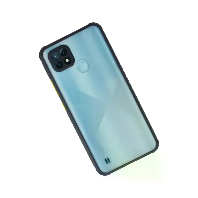 Realme C21 Kılıf Miami Şeffaf Silikon - Lacivert
