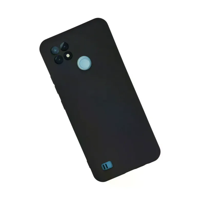 Realme C21 Kılıf Nano içi Kadife Silikon - Lacivert