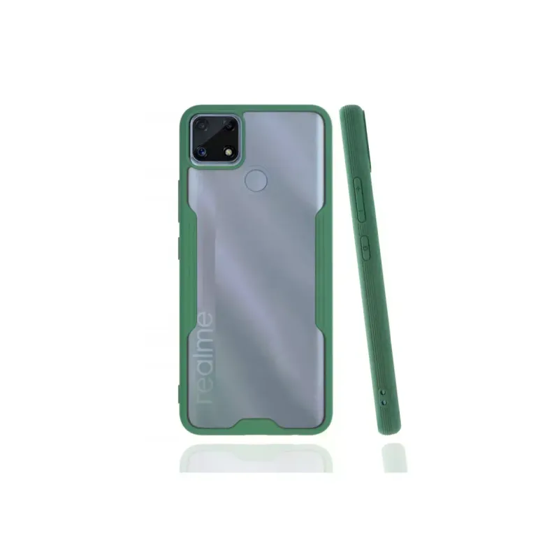 Realme C25 Kılıf Platin Silikon - Yeşil