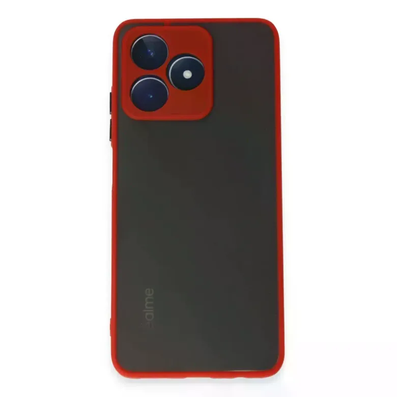 Realme C53 Kılıf Montreal Silikon Kapak - Kırmızı