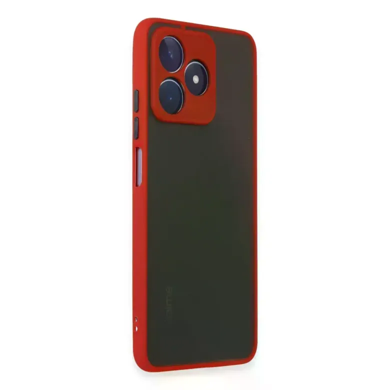 Realme C53 Kılıf Montreal Silikon Kapak - Kırmızı