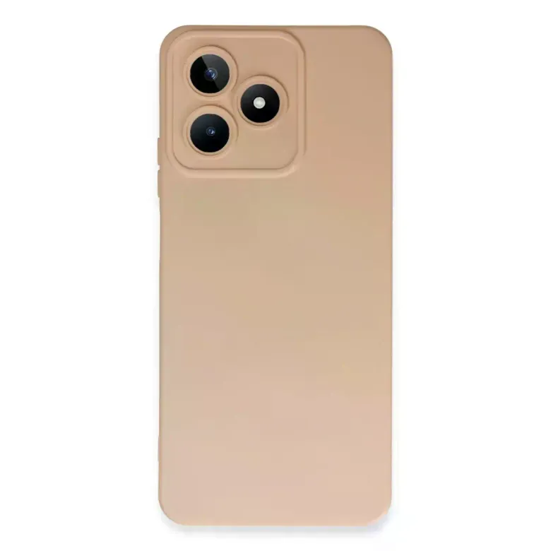 Realme C53 Kılıf Nano İçi Kadife Silikon - Pudra