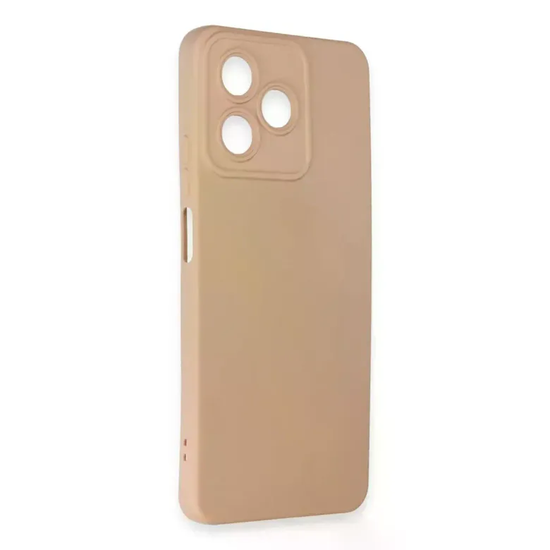 Realme C53 Kılıf Nano İçi Kadife Silikon - Pudra