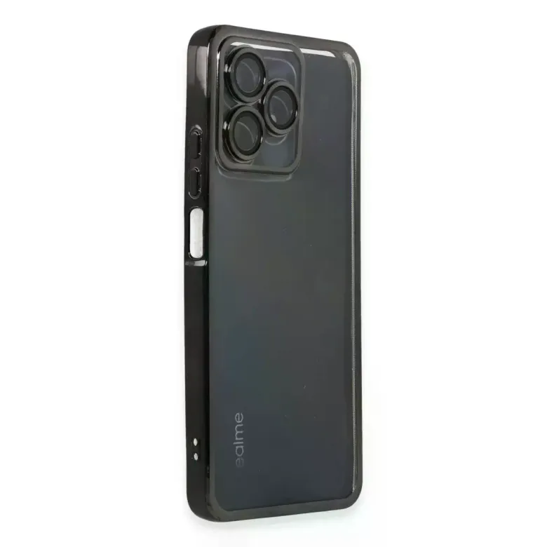 Realme C53 Kılıf Razer Lensli Silikon - Siyah