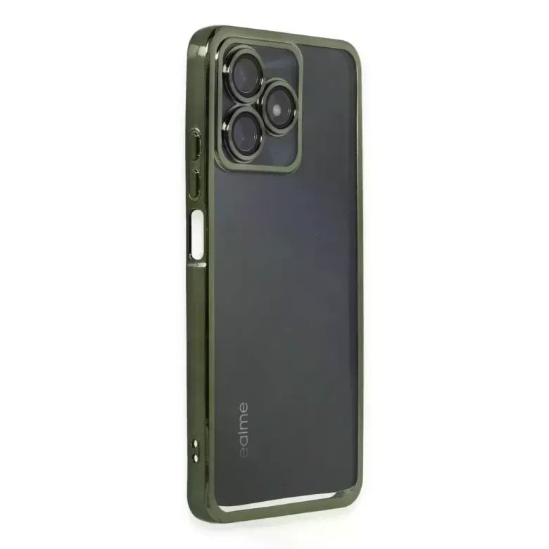 Realme C53 Kılıf Razer Lensli Silikon - Yeşil