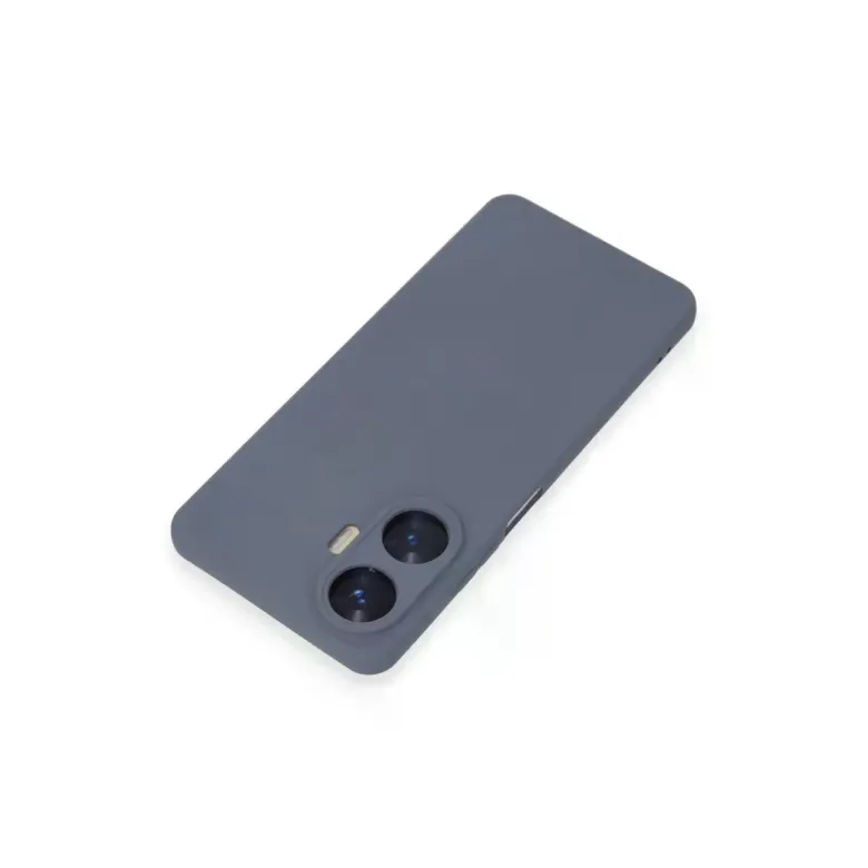 Realme C55 Kılıf Nano içi Kadife Silikon - Gri