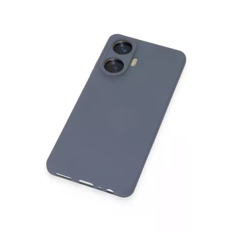 Realme C55 Kılıf Nano içi Kadife Silikon - Gri