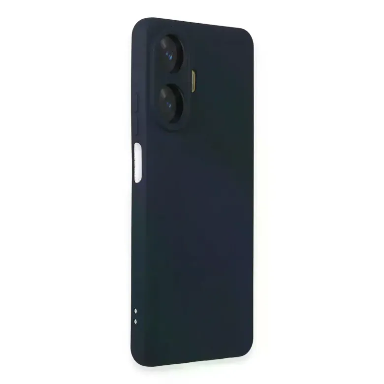 Realme C55 Kılıf Nano içi Kadife Silikon - Lacivert
