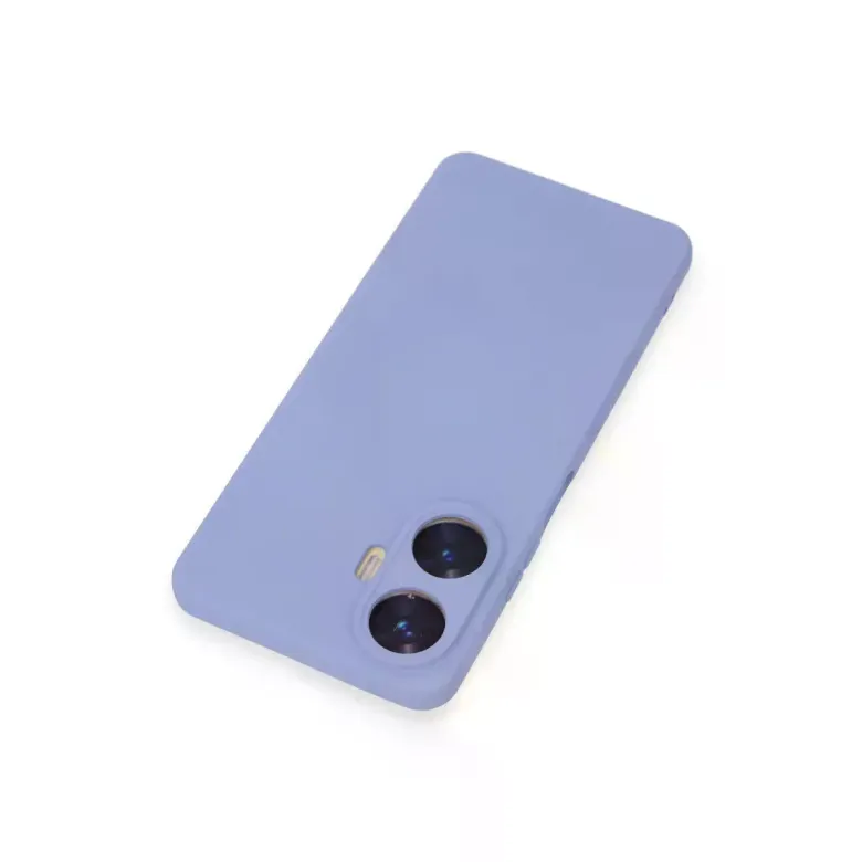 Realme C55 Kılıf Nano içi Kadife Silikon - Lila