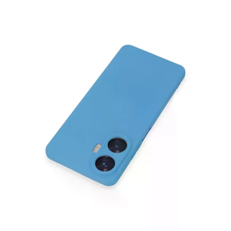 Realme C55 Kılıf Nano içi Kadife Silikon - Mavi