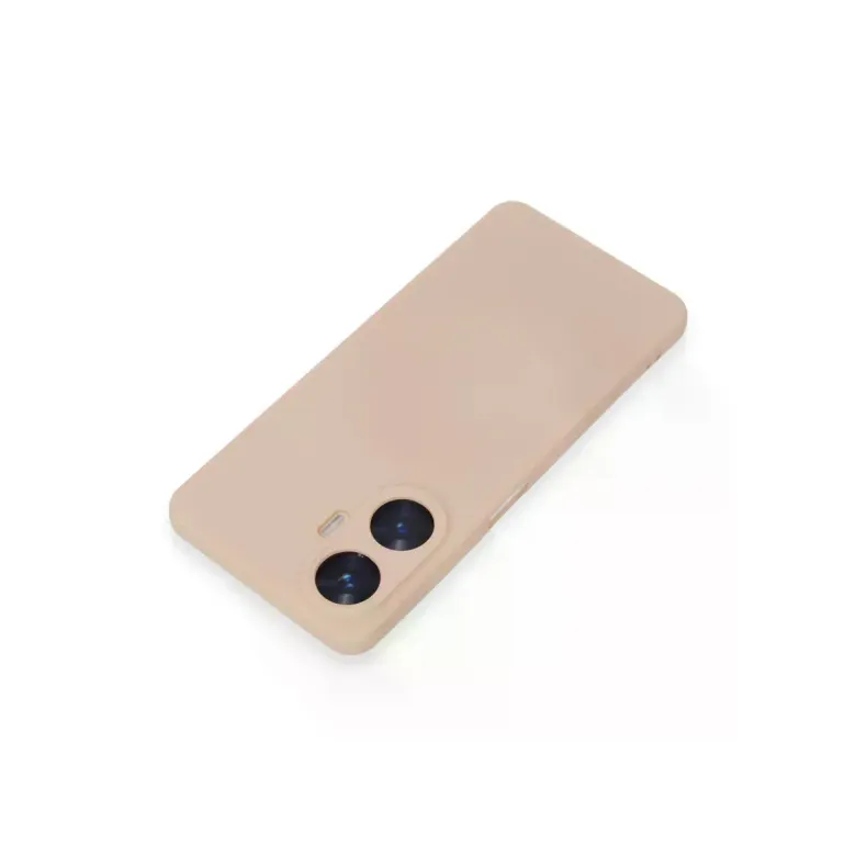 Realme C55 Kılıf Nano içi Kadife Silikon - Pudra