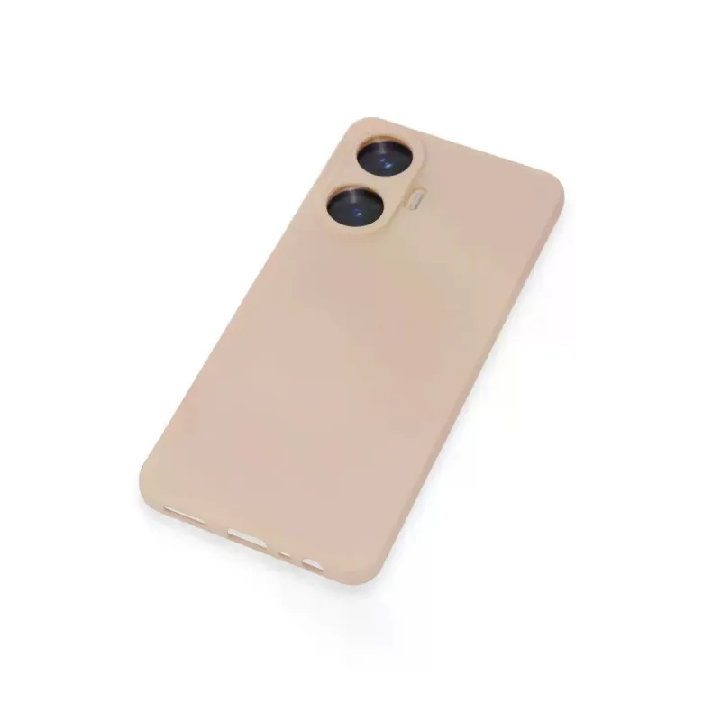 Realme C55 Kılıf Nano içi Kadife Silikon - Pudra