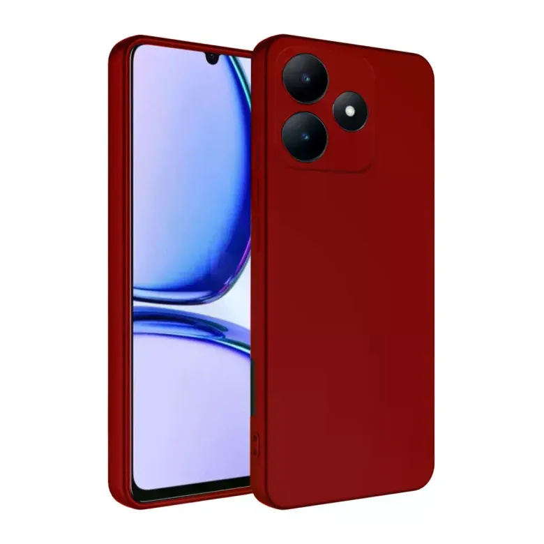 Realme C61 Kılıf First Silikon - Kırmızı