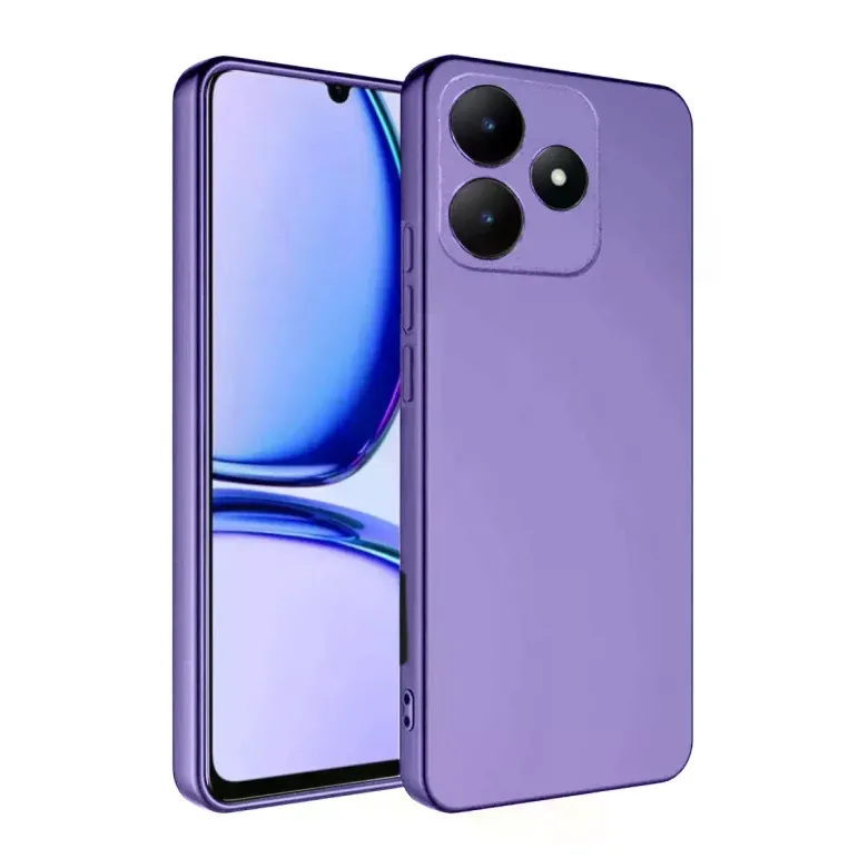 Realme C61 Kılıf First Silikon - Lila