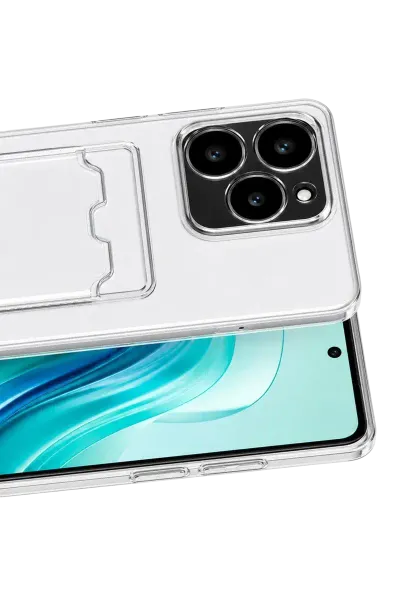 Realme C61 Kılıf Kart Şeffaf Silikon - Şeffaf