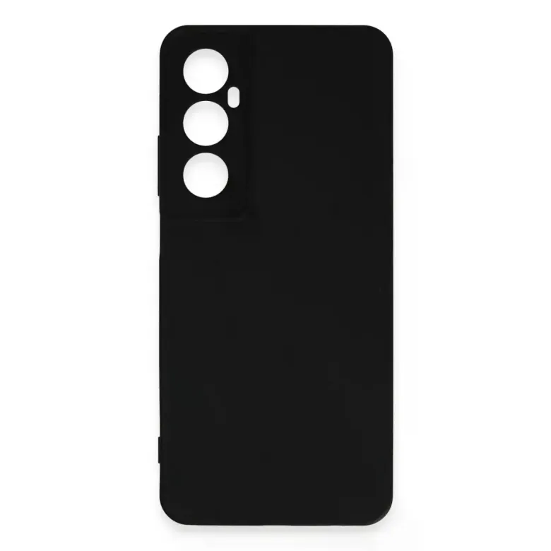 Realme C65 Kılıf First Silikon - Siyah