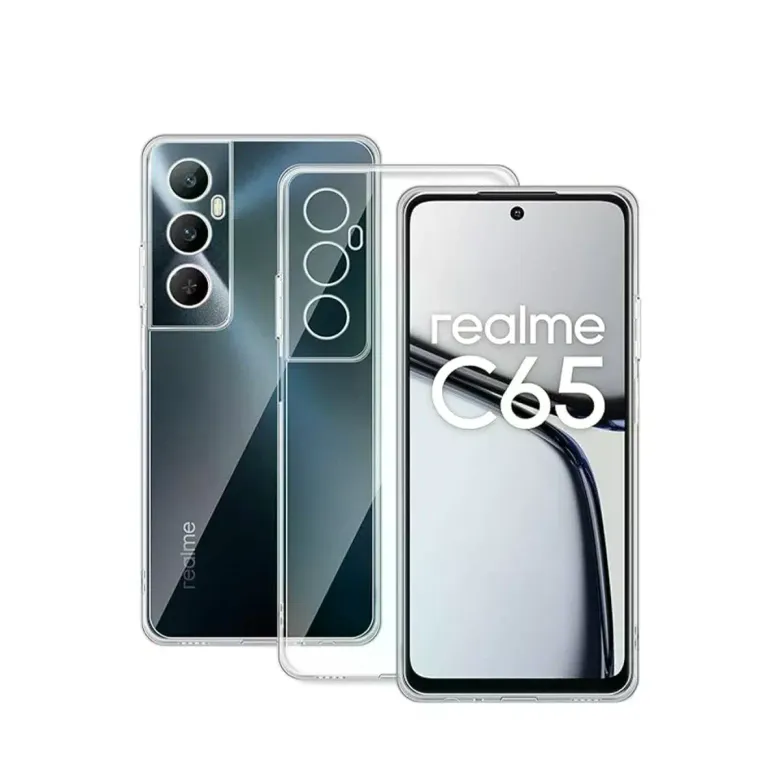 Realme C65 Kılıf Lüx Şeffaf Silikon